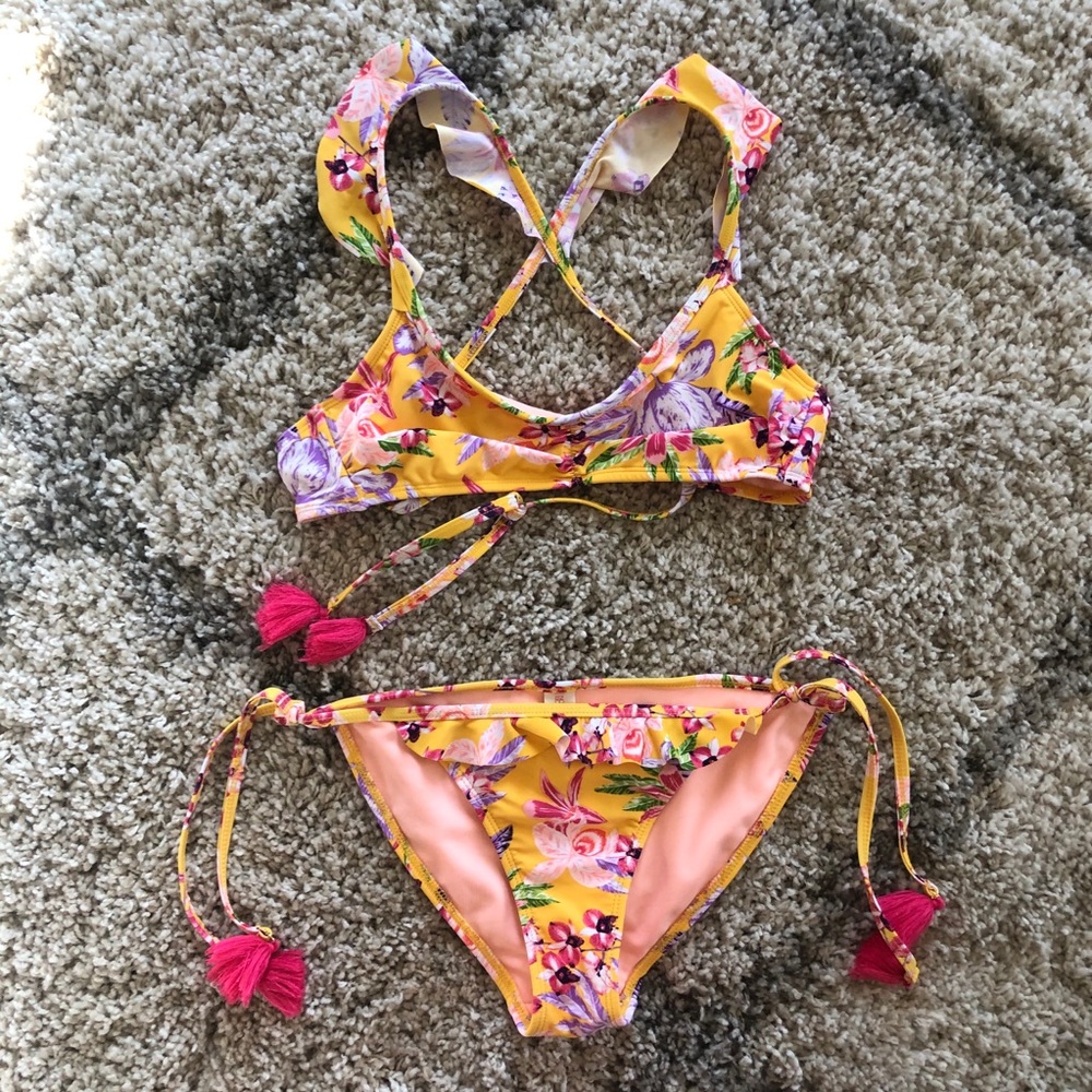 Xhilaration Floral Swim Suit